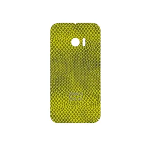 MAHOOT Yellow Snake Skin Cover Sticker for HTC 10