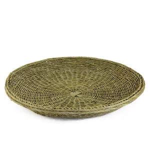 سبد حصیری مدل تخت گرد کد 40