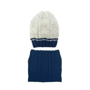 ست کلاه و شال گردن بافتنی بچگانه مدل Yekta113