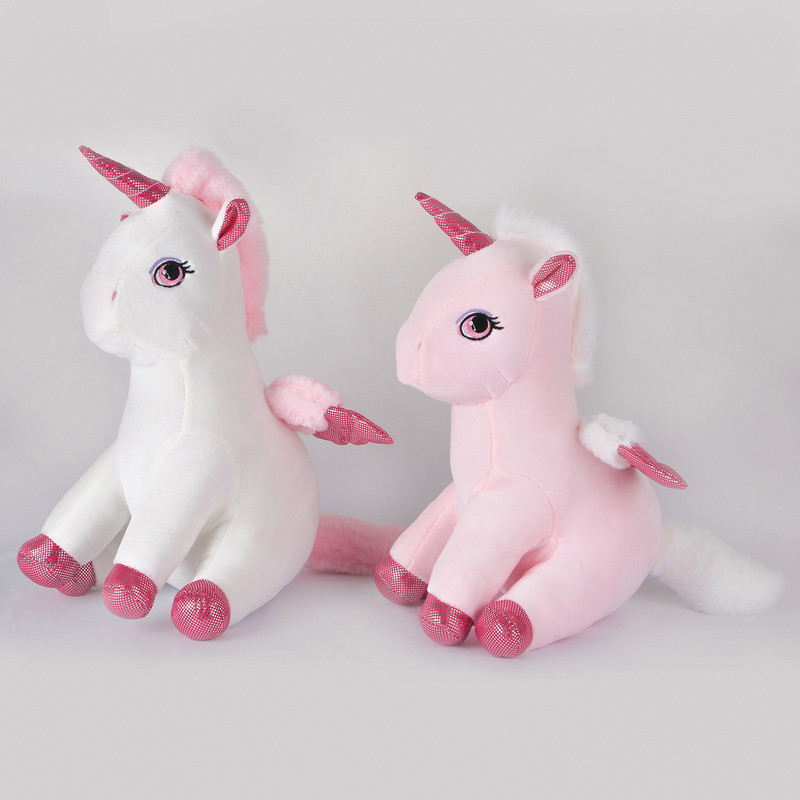 عروسک بی جی دالز مدل اسب تک شاخ کد BG11466 ارتفاع 30 سانتی متر