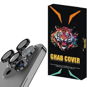 محافظ لنز دوربین قاب کاور مدل رینگی Ring مناسب برای گوشی موبایل اپل iPhone 15 Pro Max