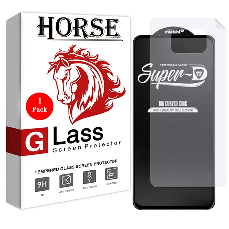 محافظ صفحه نمایش هورس مدل 2SN-Glass  مناسب برای گوشی موبایل شیائومی  Poco X3 NFC به همراه محافظ پشت گوشی