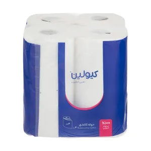 دستمال حوله ای کیولین مدل چهار لایه بسته 4 عددی