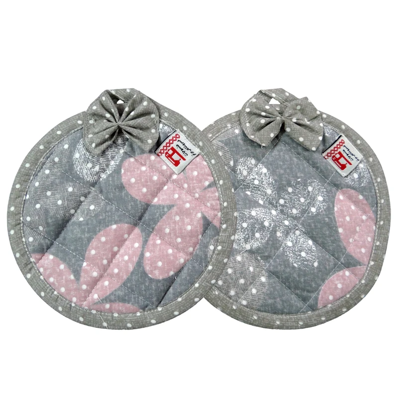 دستگیره منسوجات خسروشاهی برتر مدل  گرد طرح ترکیبی کد DGM177 بسته 2 عددی