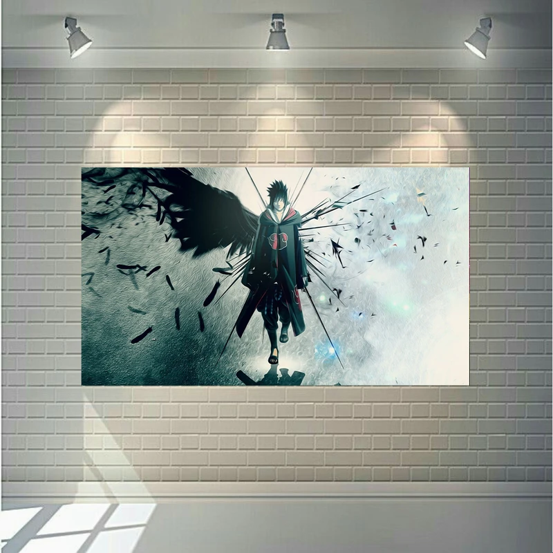 تابلو شاسی طرح انیمه ناروتو مدل Uchiha Sasuke کد AR1027