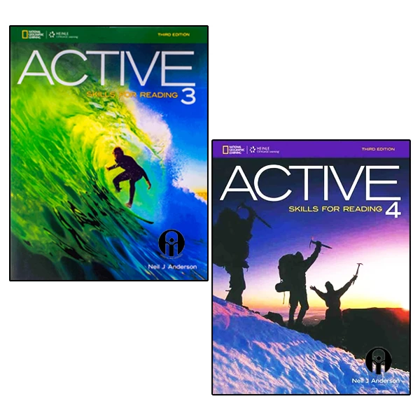کتاب Active Skills For Reading اثر Neil J Anderson انتشارات الوندپویان جلد 3 و 4