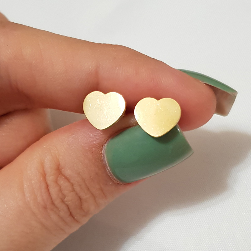 گوشواره دخترانه مدل میخی قلب 3233