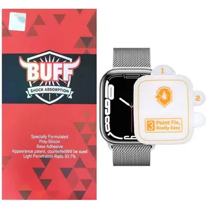 Buff Silicone glass screen protector for Apple Watch 45mm series 9 / 8 / 7