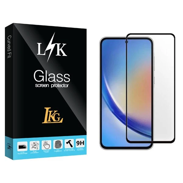 محافظ صفحه نمایش شیشه ای ال کا جی مدل LKK مناسب برای گوشی موبایل سامسونگ Galaxy A55