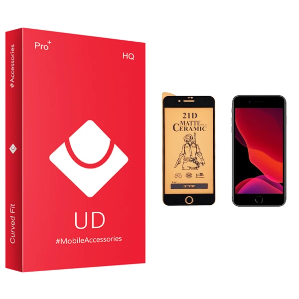 محافظ صفحه نمایش سرامیکی یو دی مدل +PRO مناسب برای گوشی موبایل اپل iPhone 8 Plus