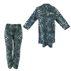 ست تونیک و شلوار زنانه مدل پلنگی