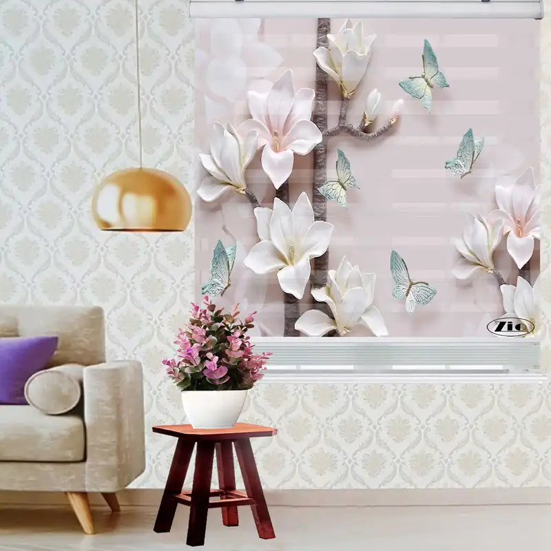 پرده زبرا زیو کد 3D1108 سایز 150x150 سانتی متر