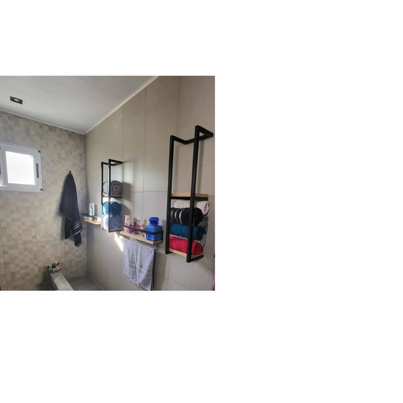 شلف دیواری مدل ضد آب جا حوله دار 60