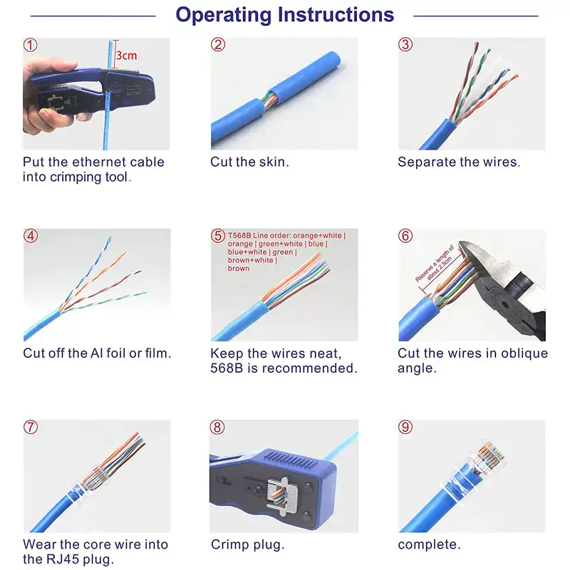 سوکت شبکه CAT5E مدل OPEN END بسته 25عددی