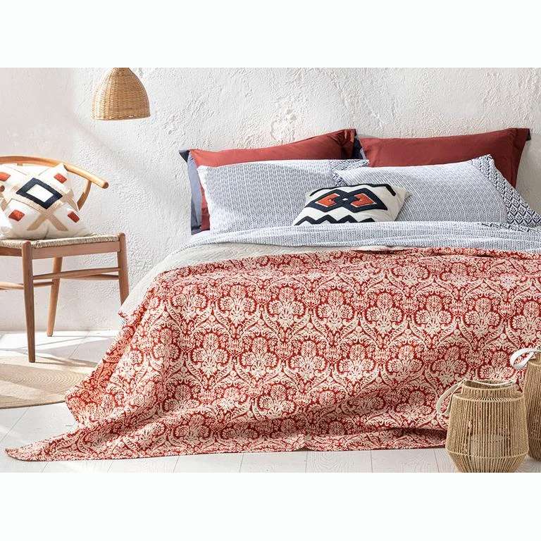 روتختی انگلیش هوم مدل Ethnic Coral یک نفره سایز 220×200 سانتی متر