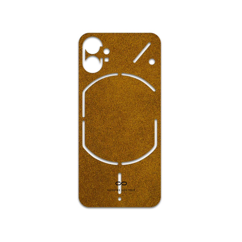 برچسب پوششی ماهوت مدل Brown-Chamois-Leather مناسب برای گوشی موبایل ناتینگ Phone 1