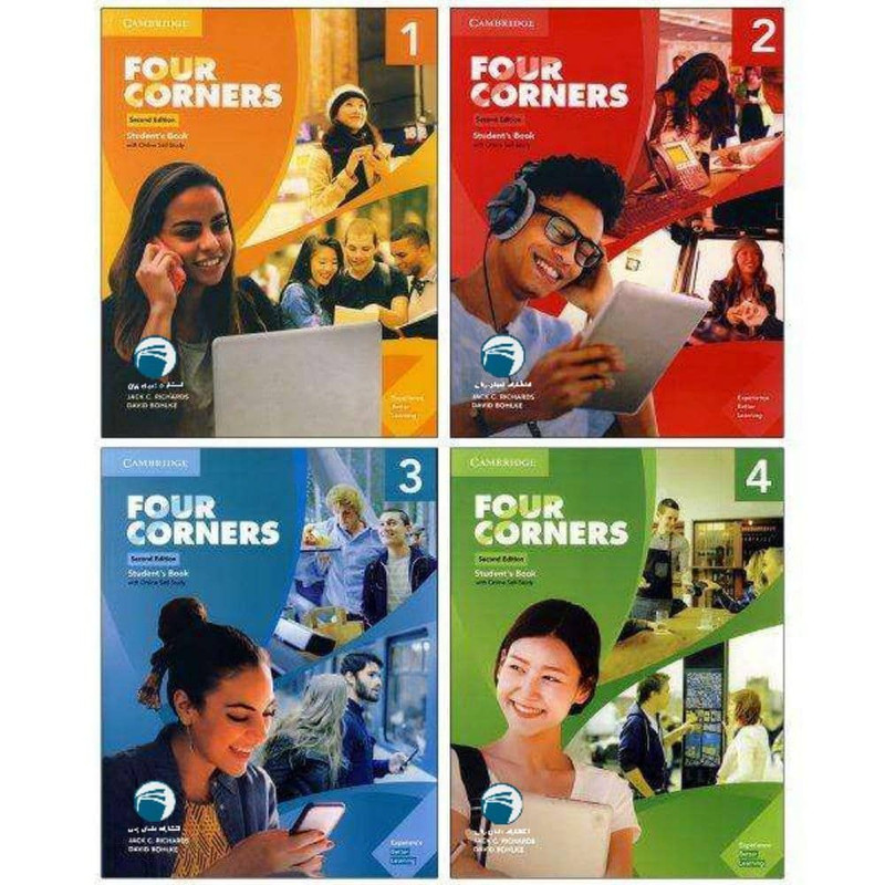 کتاب Four Corners اثر Jack C.Richard and David Bohlke انتشارات دنیای زبان 4 جلدی