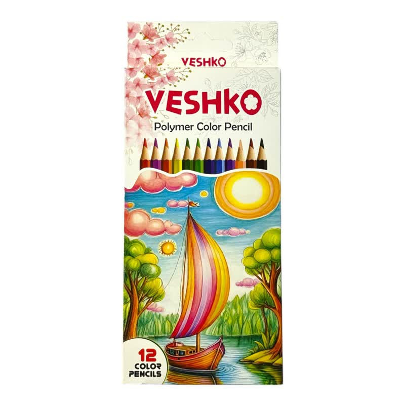 مداد رنگی 12 رنگ وشکو کد 2317