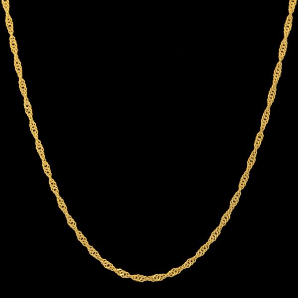 زنجیر سنگاپوری (دیسکو) طلا 18 عیار زنانه گالری طلای پرنسس مدل GP009
