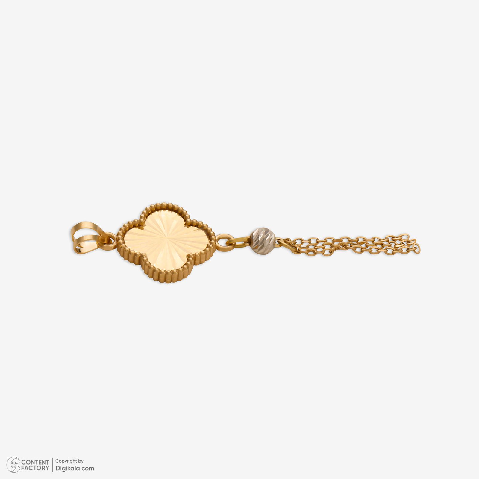 آویز گردنبند طلا 18 عیار زنانه گلدم طرح ونکلیف کد pe144004 -  - 4