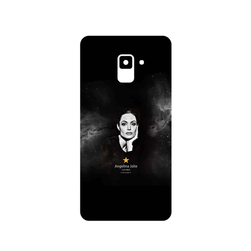 برچسب پوششی ماهوت مدل Angelina Jolie مناسب برای گوشی موبایل سامسونگ Galaxy A8 Plus 2018