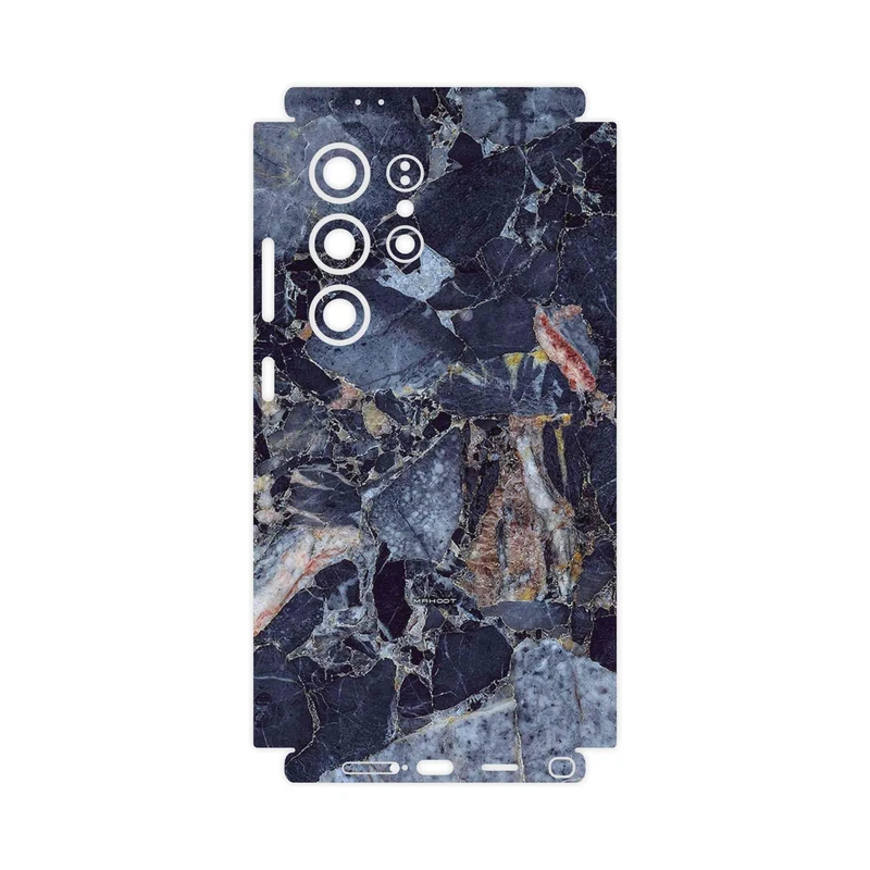 برچسب پوششی ماهوت مدل Broken black marble-FullSkin مناسب برای گوشی موبایل سامسونگ Galaxy S24 Ultra