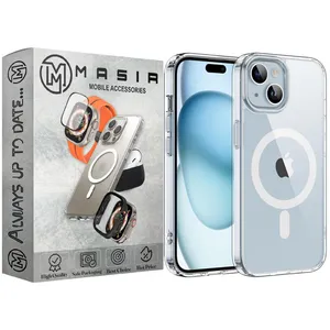 Masir Clear Magnetic Magsafe cover suitable for Apple Iphone 15
