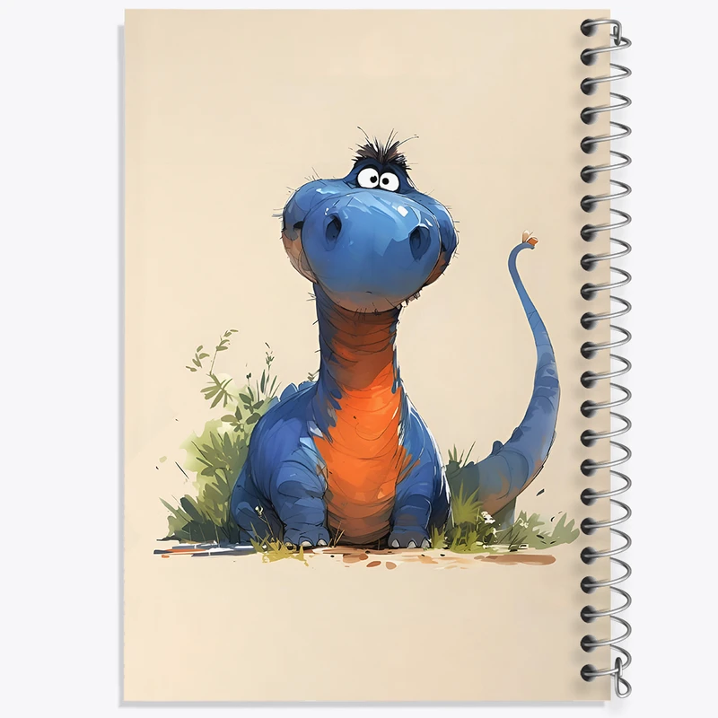 دفتر نقاشی 50 برگ خندالو طرح دایناسور کیوت کد N5497