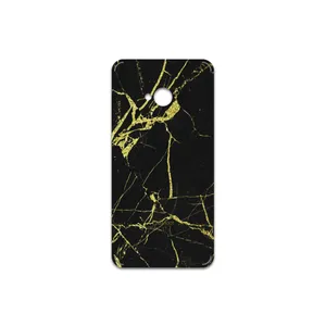 MAHOOT  Graphite-Gold-Marble Cover Sticker for HTC One