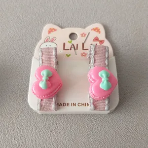 گیره مو دخترانه مدل قلب بسته دو عددی