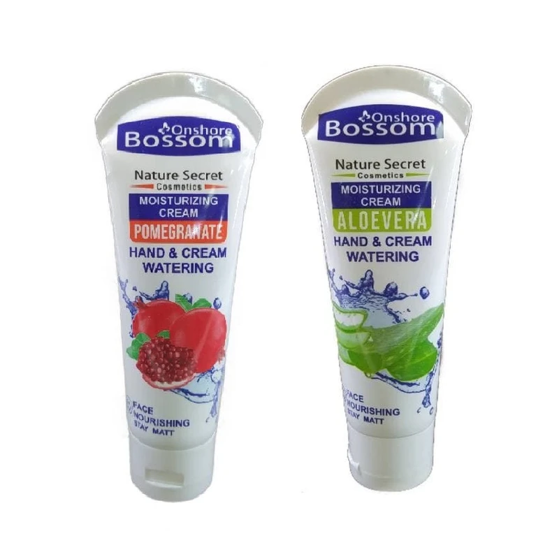 کرم مرطوب کننده انشور بوسوم مدل انار و آلوئه‌ورا حجم 75 میلی لیتر مجموعه 2 عددی