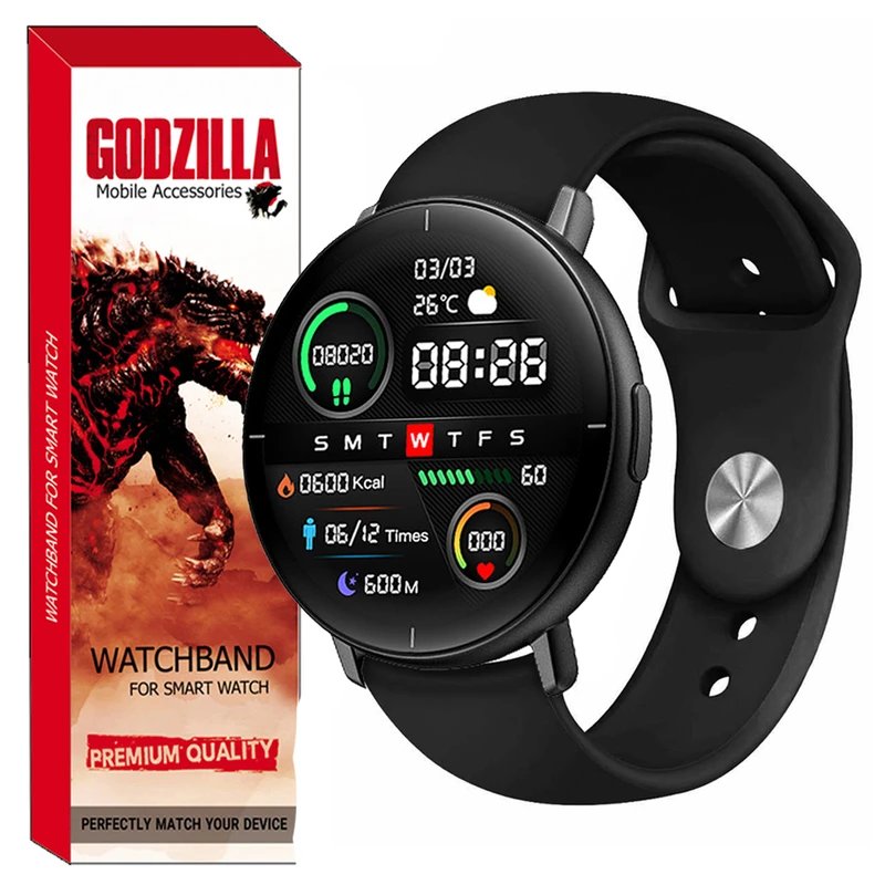 بند گودزیلا مدل SILICONE مناسب برای ساعت هوشمند میبرو Lite SmartWatch