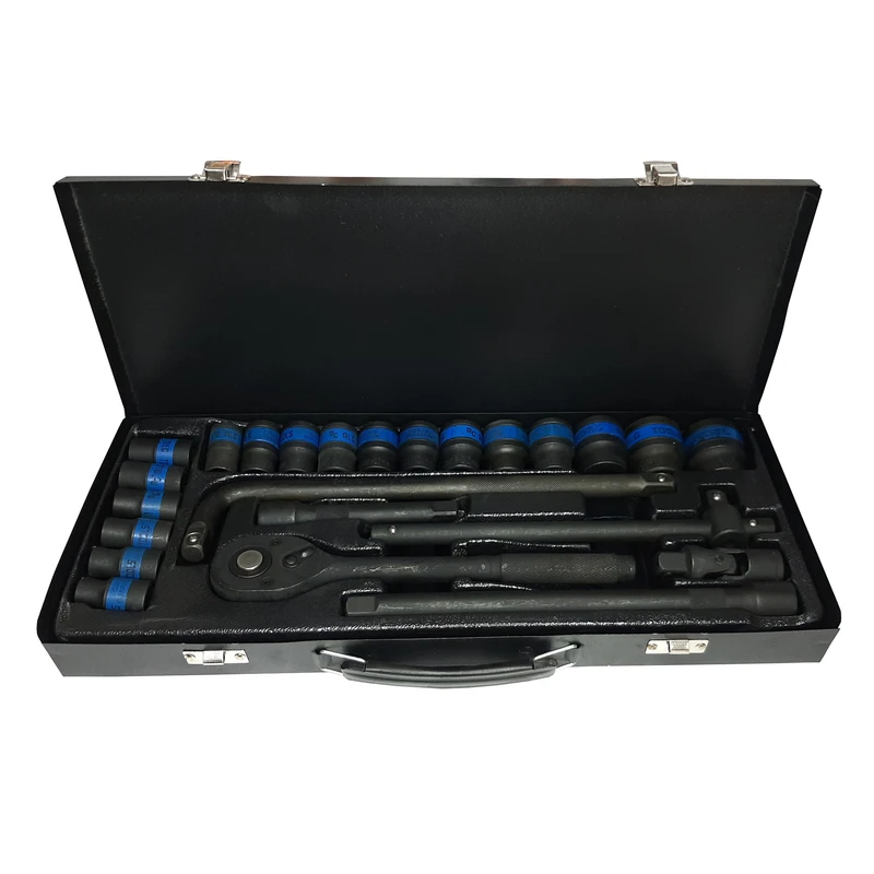 آچار و سری بکس فشار قوی ام ال جی تولز  مدل AQZ-7319 سایز 1/2 اینچ مجموعه 24 عددی