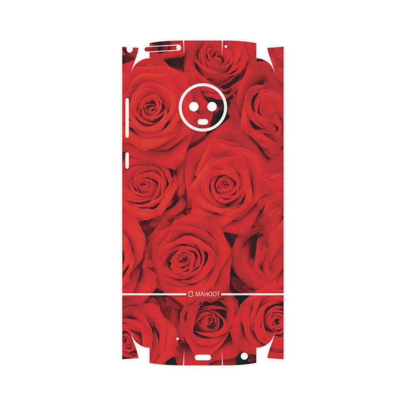 برچسب پوششی ماهوت مدل Red-Flower-FullSkin مناسب برای گوشی موبایل موتورولا Moto G6