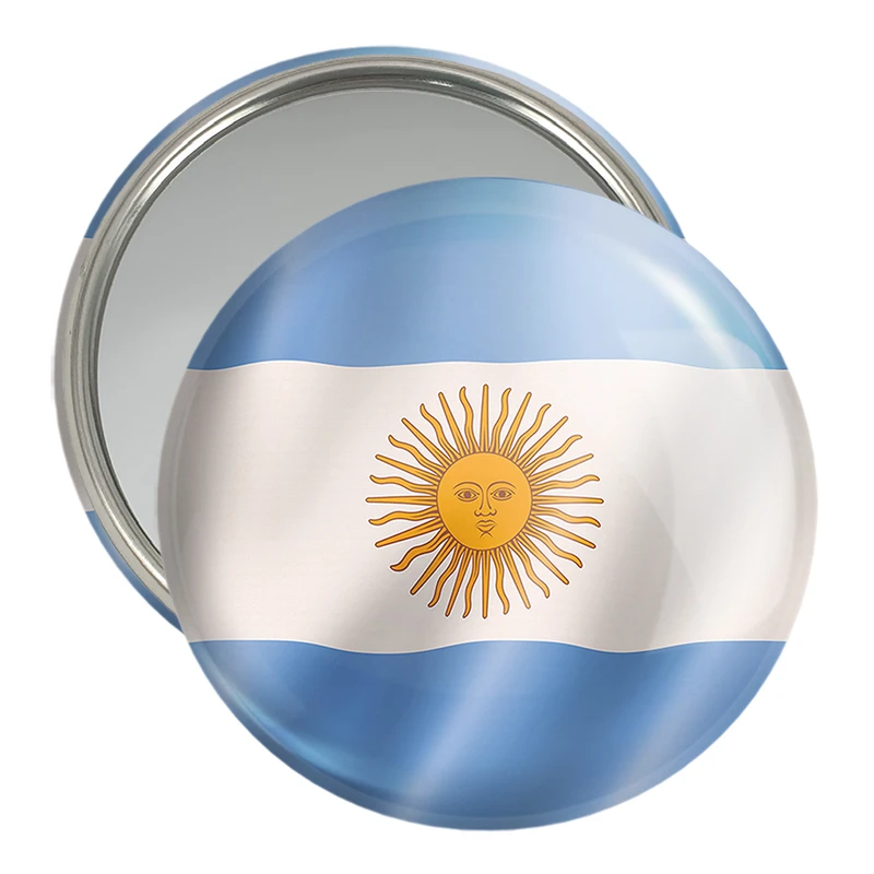 آینه جیبی خندالو مدل پرچم آرژانتین  کد 20457