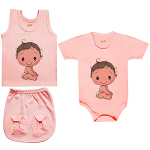 ست 3 تکه لباس نوزادی کارانس مدل PRSZS-3175