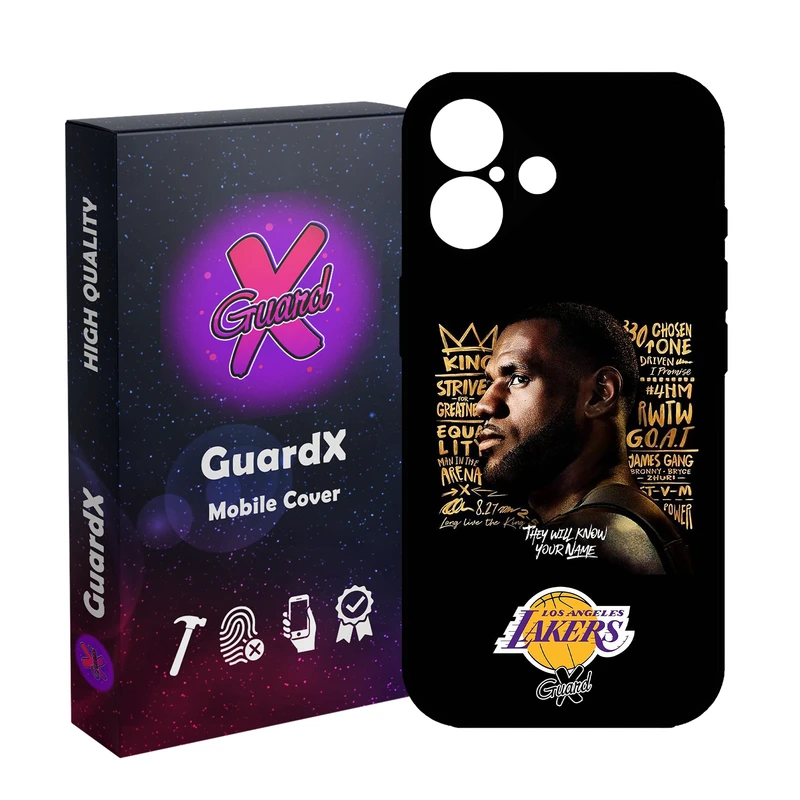 کاور گارد ایکس طرح Lebron James مدل 10120 مناسب برای گوشی موبایل اپل iPhone 16