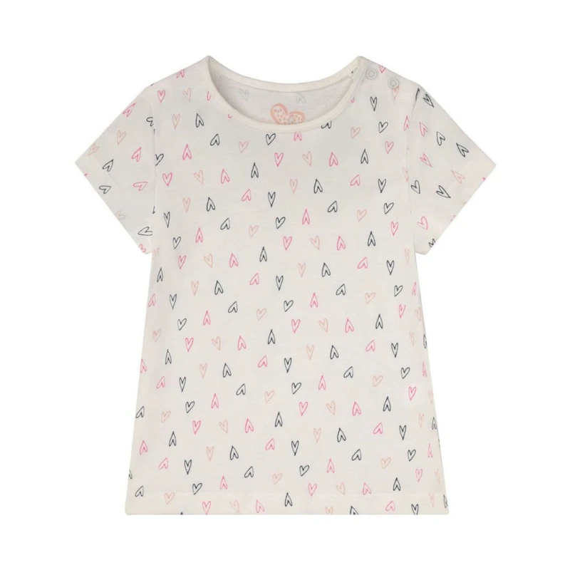 تی شرت آستین کوتاه دخترانه لوپیلو مدل HHH05