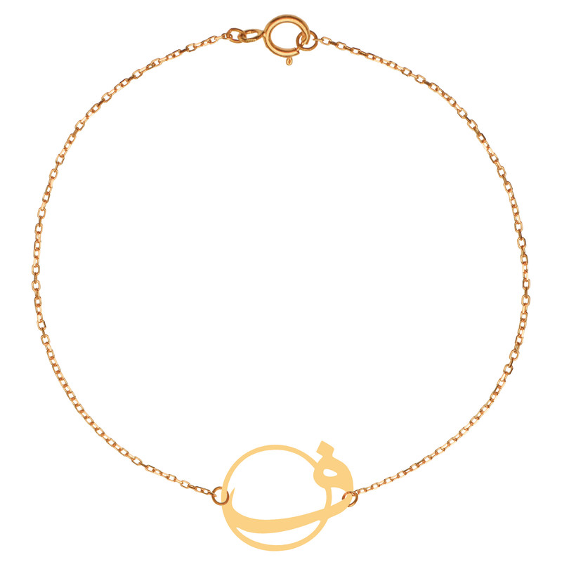 پابند طلا 18 عیار زنانه کرابو طرح ف مدل Kr2122