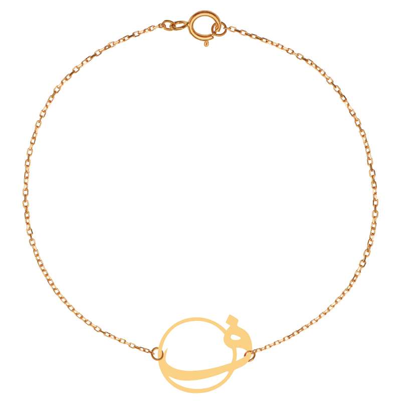 پابند طلا 18 عیار زنانه کرابو طرح ف مدل Kr2122