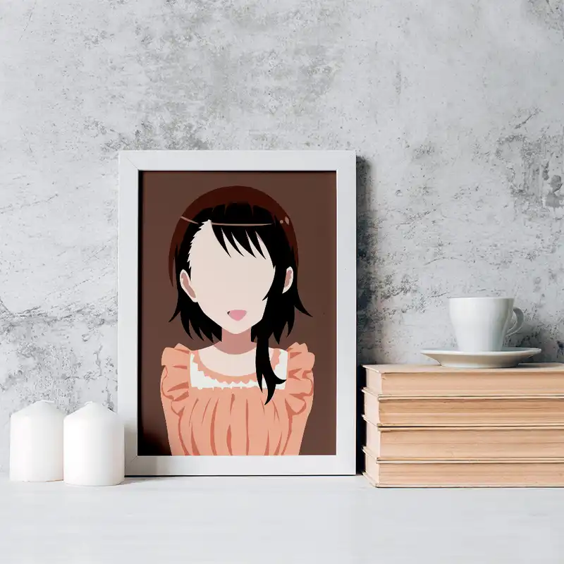 تابلو خندالو مدل اونودرا انیمه عشق دروغین کد 17156