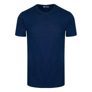 تی شرت آستین کوتاه مردانه ناوالس مدل سایز بزرگ OCEAN S.S TEES رنگ سرمه ای