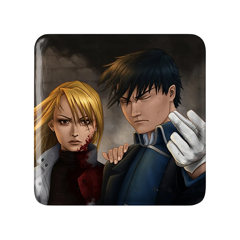مگنت خندالو طرح موستانگ و ریزه انیمه کیمیاگر تمام فلزی Fullmetal Alchemist کد 12670
