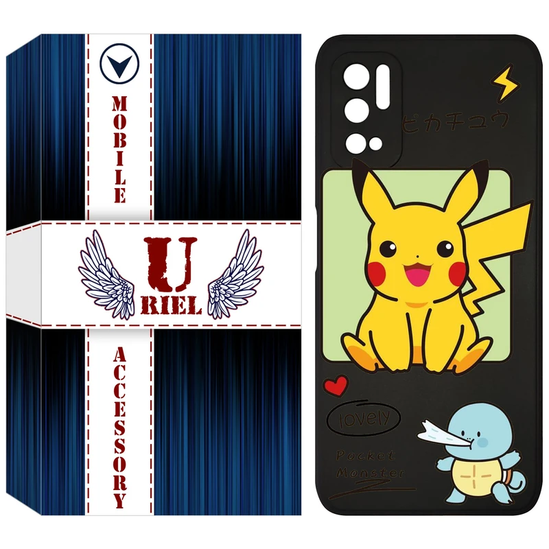 کاور یوریل مدل KSH کد 28 طرح پوکمون مناسب برای گوشی موبایل شیائومی Poco M3 Pro