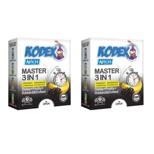 کاندوم ناچ کدکس مدل master مجموعه  2 عددی