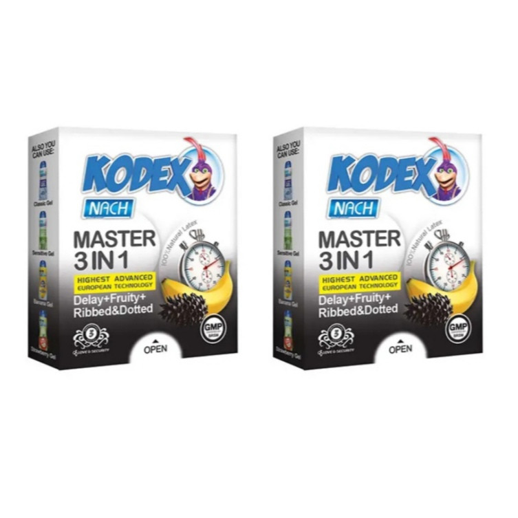 کاندوم ناچ کدکس مدل master مجموعه 2 عددی کاندوم ناچ کدکس مدل master مجموعه 2 عددی