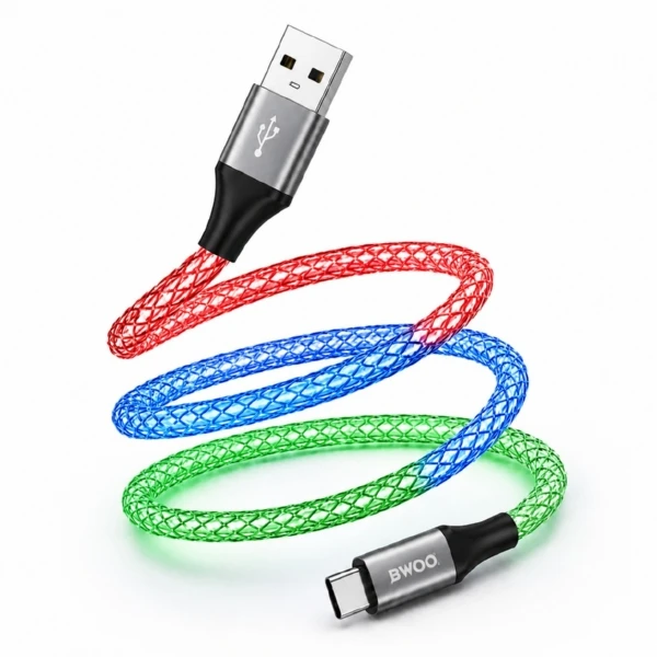 کابل تبدیل USB به USB-C بوو مدل A53 طول 1 متر