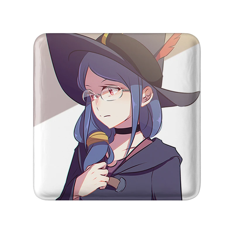 مگنت خندالو طرح اورسولا انیمه جادوگران کوچک Little Witch Academia  مدل مربعی کد 22941