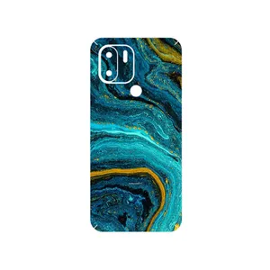 MAHOOT Turquoise marblewith golden streaks Cover Sticker for Xiaomi Redmi A2 Plus