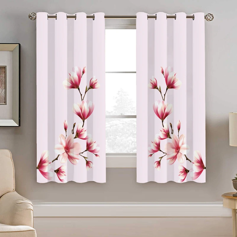 پرده نیروانا طرح گل مدل مخمل کد 8125 سایز 140×200 سانتی متر